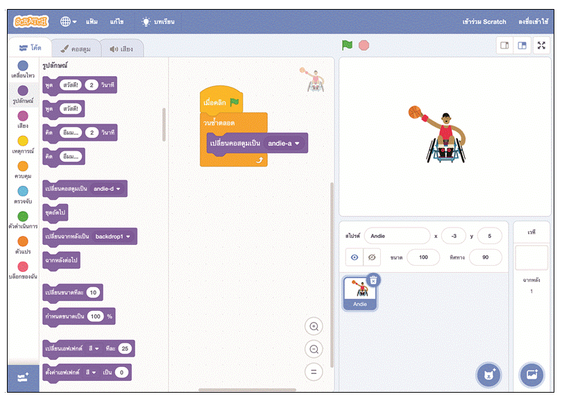 การเขียนโปรแกรมตัวละครเปลี่ยนท่าทาง 11 รูปภาพ20