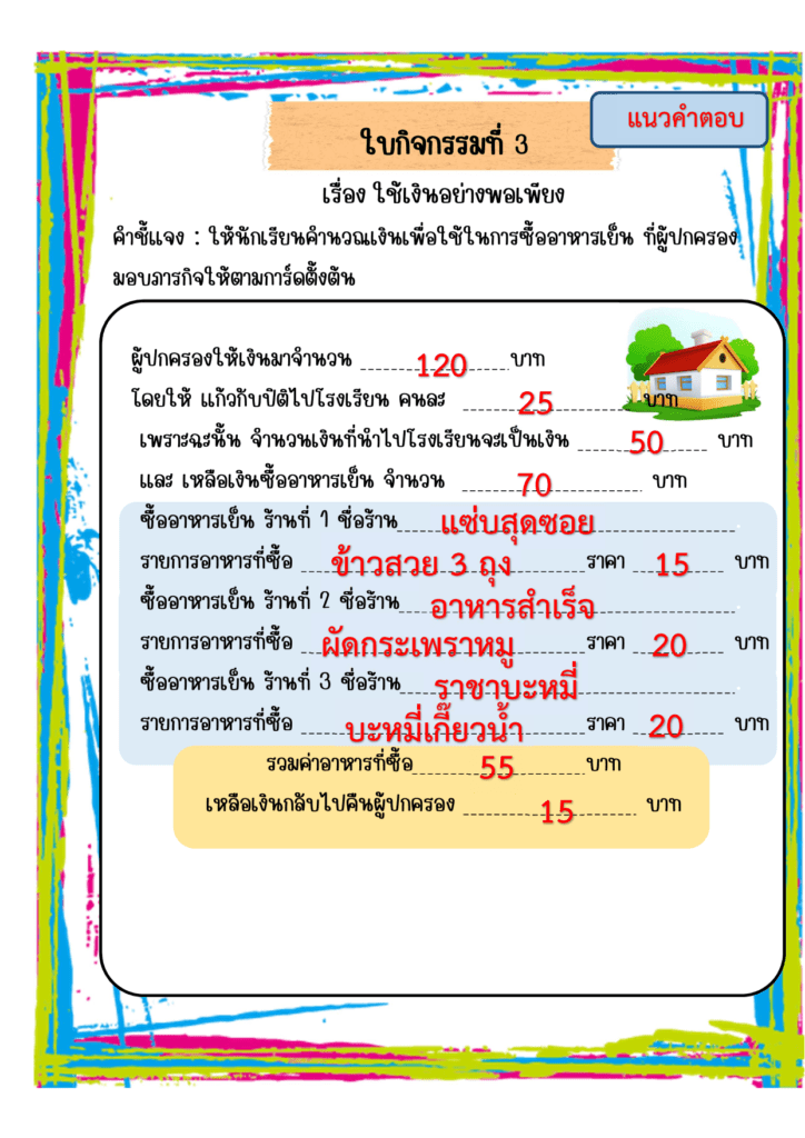 ชุดกิจกรรม Food Quest ตามล่าอาหารวิเศษ 3 image 1