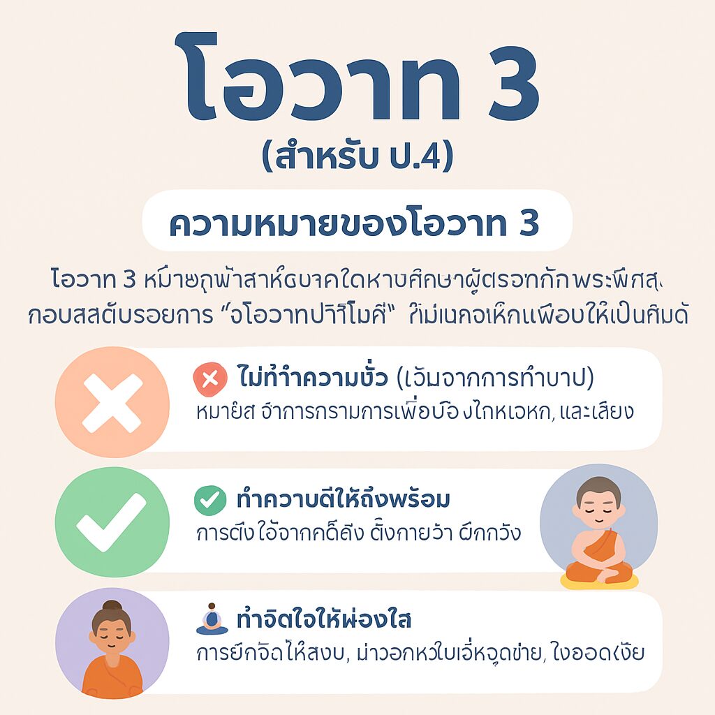 หน่วยที่ 3 หลักธรรมในพระพุทธศาสนา ป.4 3 ChatGPT Image 25 มิ.ย. 2568 11 37 17