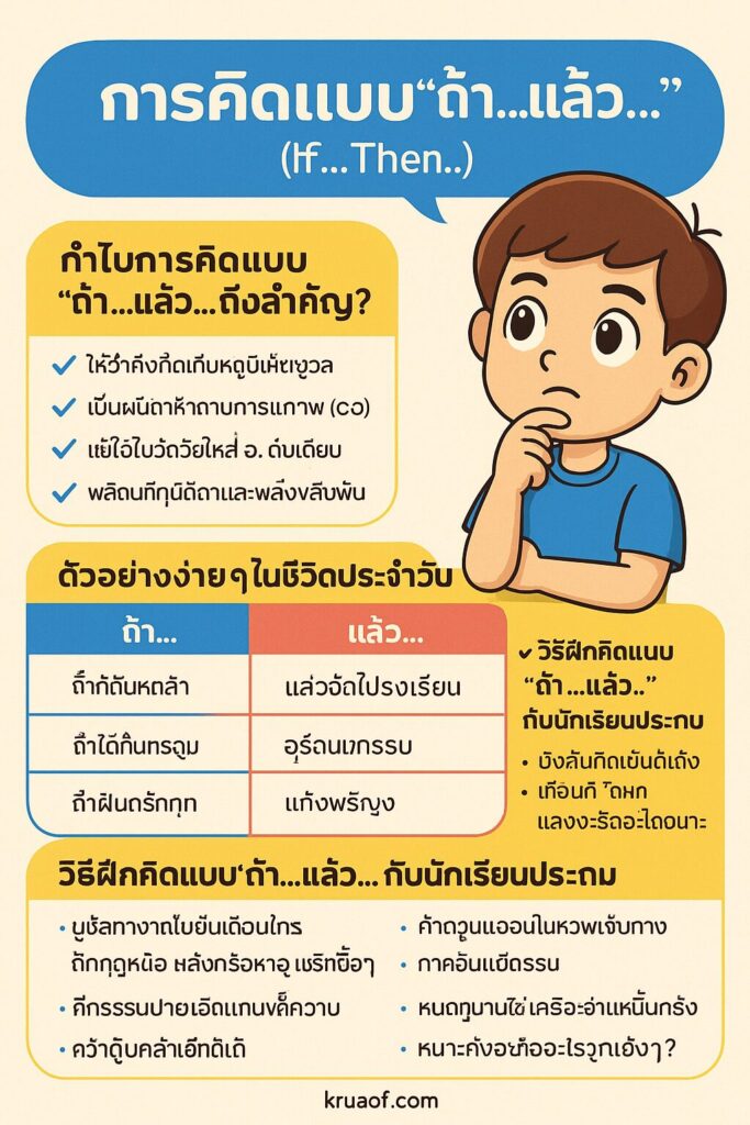 การคิดแบบ “ถ้า…แล้ว…” (If…Then…) คืออะไร? 1 ChatGPT Image 22 ก.ค. 2568 20 10 45