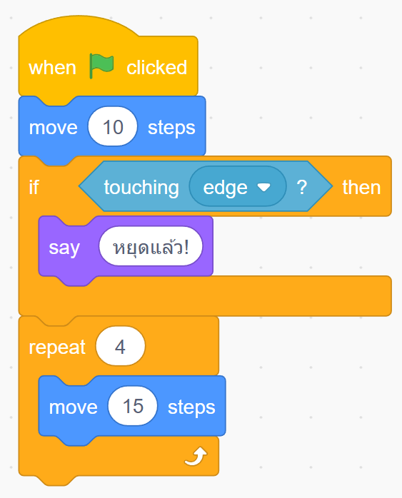 หน่วยที่ 2 หลักการเขียนโปรแกรมเบื้องต้น 10 ภาพรวมคำสั่งวนซ้ำ repeat และ forever