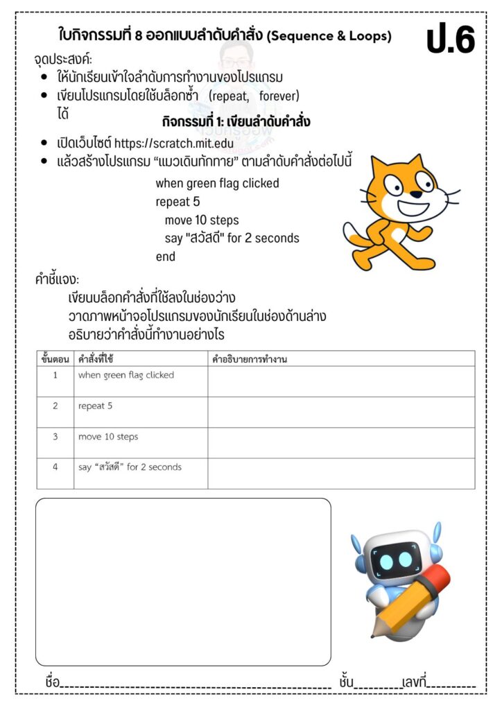 ใบงานที่ 2 3