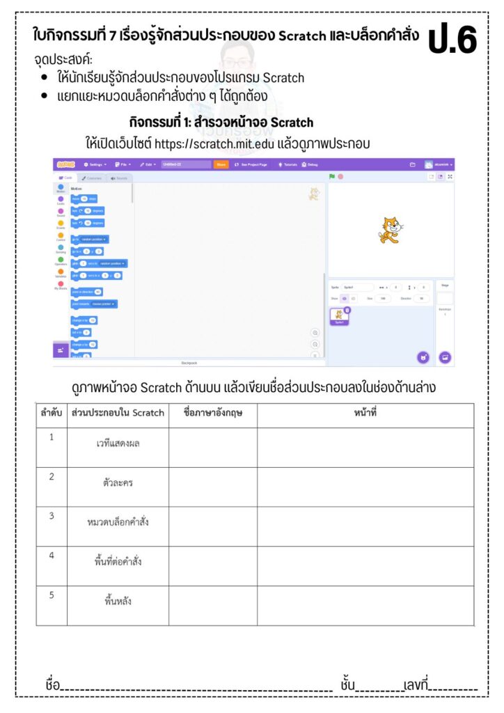 ใบงานที่ 2