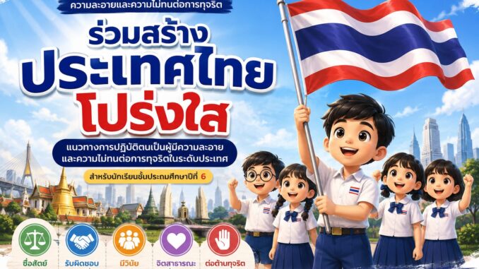 ChatGPT Image 20 ก.ค. 2569 10_30_33 เริ่มจากตัวเรา สู่ประเทศไทยโปร่งใส
