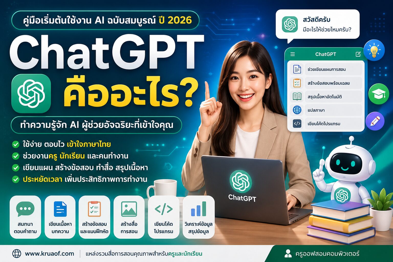 ยินดีต้อนรับสู่ Kruaof.com 10 ChatGPT Image 25 ก.ค. 2569 21 39 31
