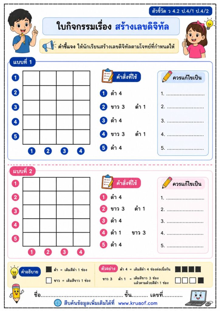 สร้างเลขดิจิทัล