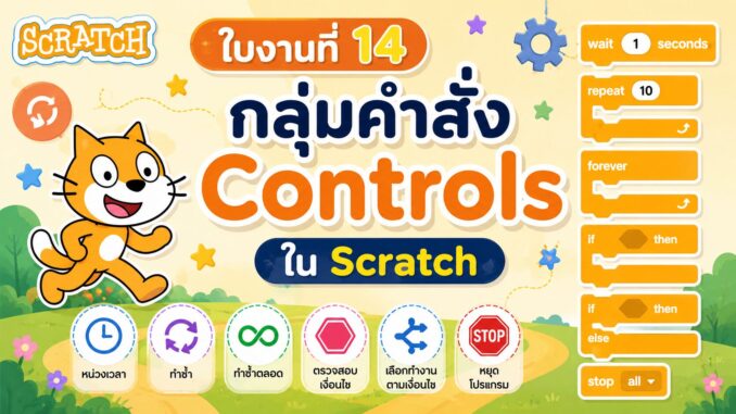 ใบงานที่ 14 กลุ่มคำสั่ง Controls
