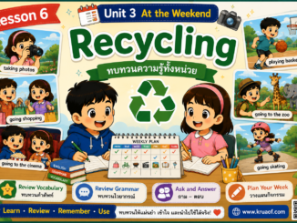 Lesson 6 : Recycling 1 ChatGPT Image 20 ส.ค. 2569 19 59 47