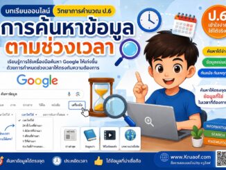 การค้นหาข้อมูลตามช่วงเวลา ป.6 2 ChatGPT Image 3 ส.ค. 2569 15 03 14