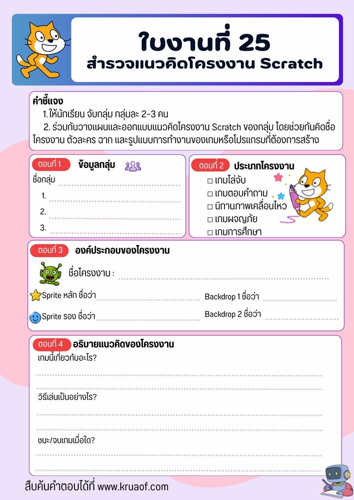 วิชาเทคโนโลยี 2 ชั้นประถมศึกษาปีที่ 5 19 ใบงานที่ 25 หน้าที่ 1